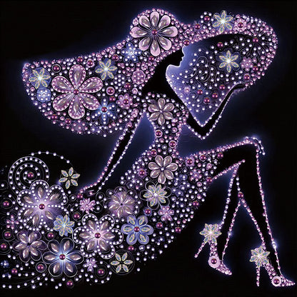 Elegant Lady - Special Shaped Drill Diamond Painting 30*30CM