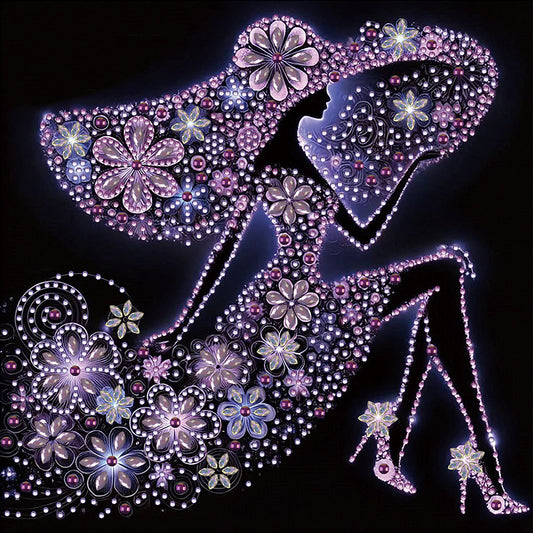 Elegant Lady - Special Shaped Drill Diamond Painting 30*30CM