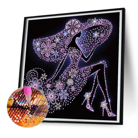 Elegant Lady - Special Shaped Drill Diamond Painting 30*30CM