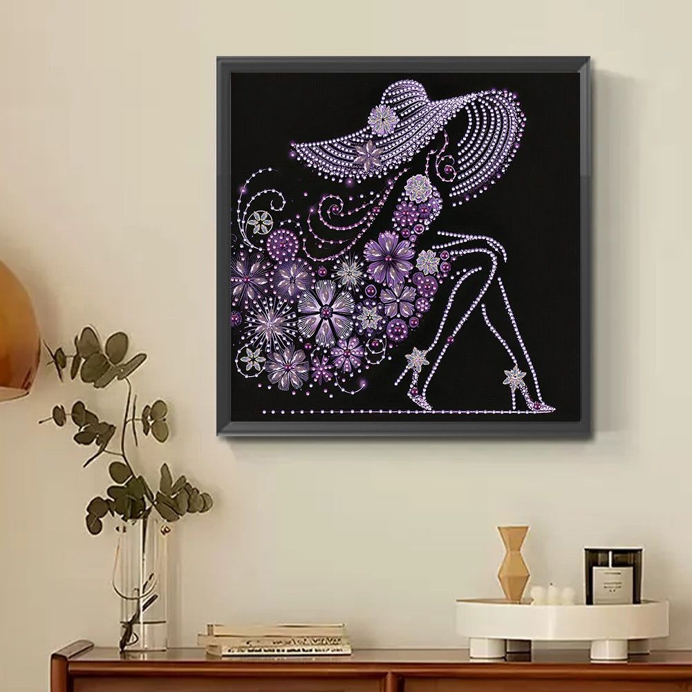 Elegant Lady - Special Shaped Drill Diamond Painting 30*30CM