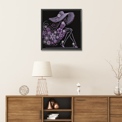 Elegant Lady - Special Shaped Drill Diamond Painting 30*30CM