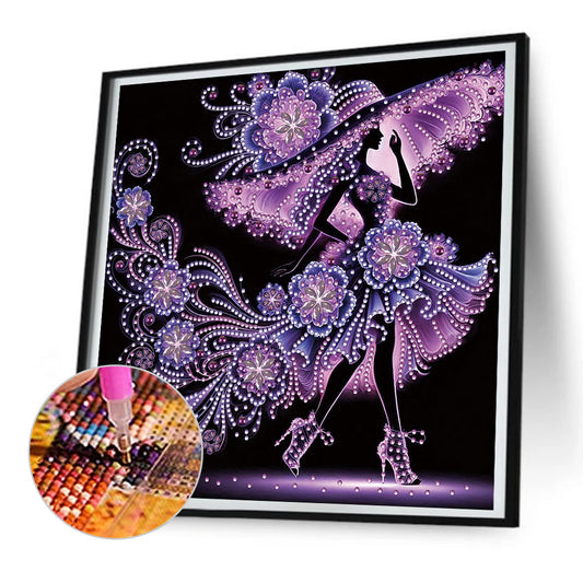Elegant Lady - Special Shaped Drill Diamond Painting 30*30CM