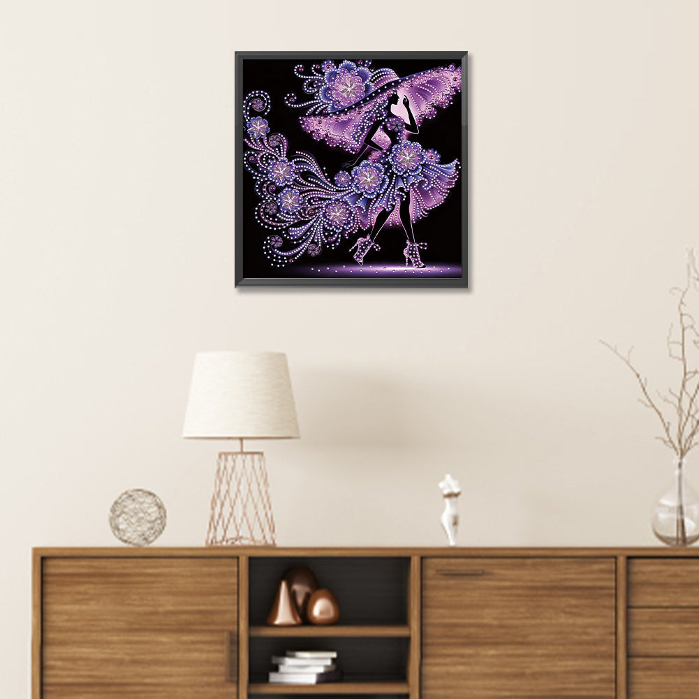 Elegant Lady - Special Shaped Drill Diamond Painting 30*30CM