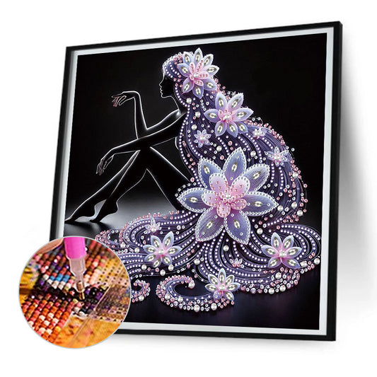 Elegant Lady - Special Shaped Drill Diamond Painting 30*30CM