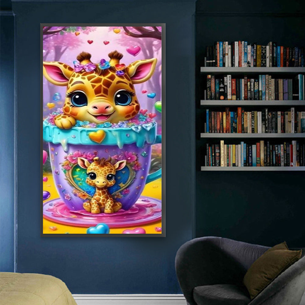 Cute Giraffe - Full Square Drill Diamond Painting 40*70CM