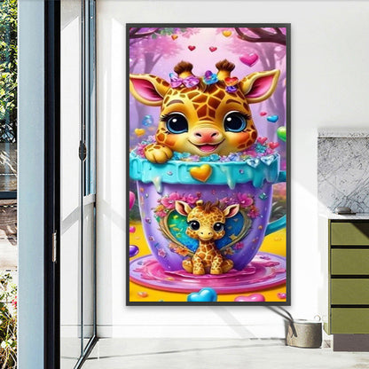 Cute Giraffe - Full Square Drill Diamond Painting 40*70CM
