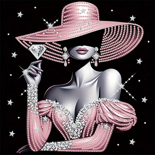 Lady - Special Shaped Drill Diamond Painting 30*30CM