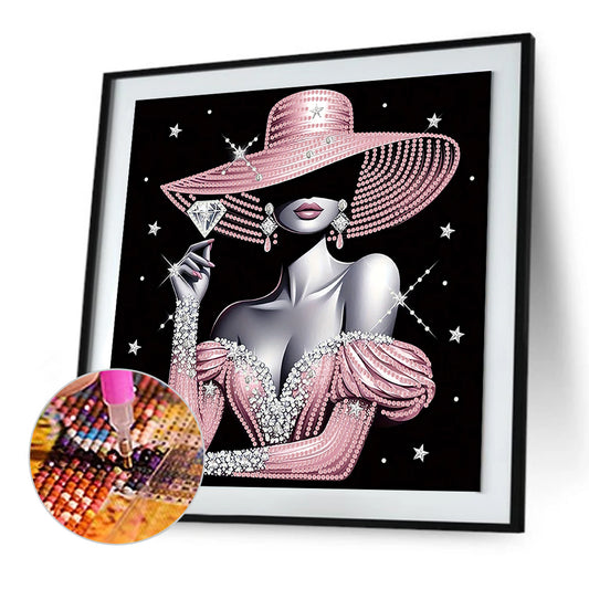 Lady - Special Shaped Drill Diamond Painting 30*30CM