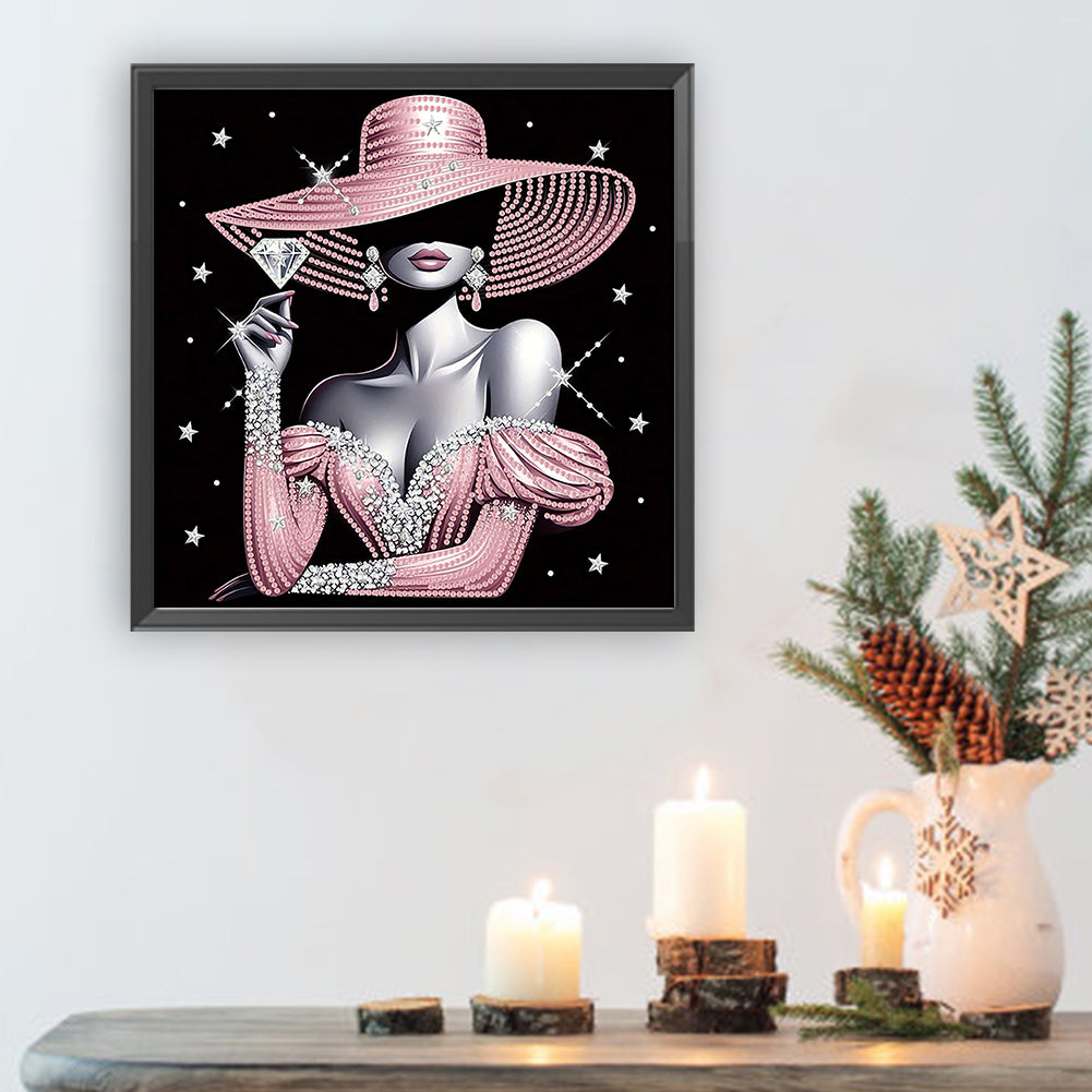 Lady - Special Shaped Drill Diamond Painting 30*30CM