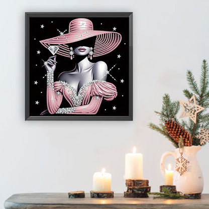 Lady - Special Shaped Drill Diamond Painting 30*30CM