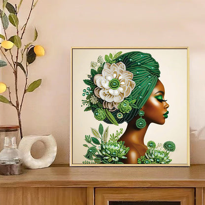 Lady - Special Shaped Drill Diamond Painting 30*30CM