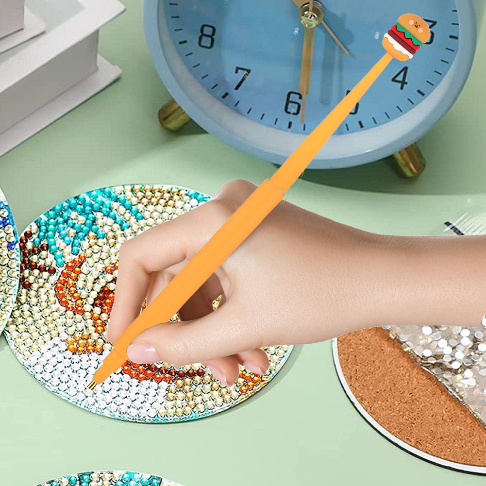 Cartoon Diamond Painting Pen Diamond Art Drill Pen with 6 Pen Tips DIY Supplies