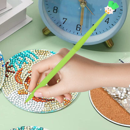 Cartoon Diamond Painting Pen Diamond Art Drill Pen with 6 Pen Tips DIY Supplies