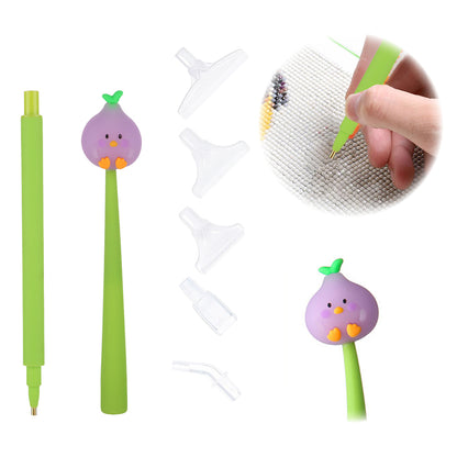 Cartoon Diamond Painting Pen Diamond Art Drill Pen with 6 Pen Tips DIY Supplies