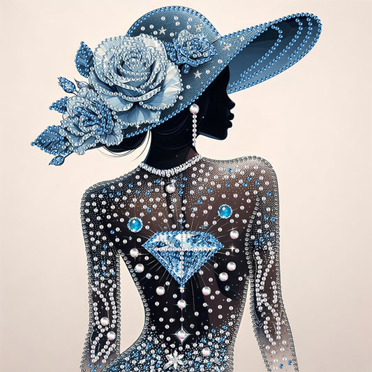 Elegant Lady - Special Shaped Drill Diamond Painting 30*30CM