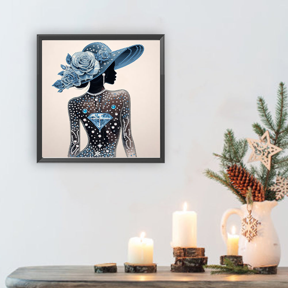 Elegant Lady - Special Shaped Drill Diamond Painting 30*30CM