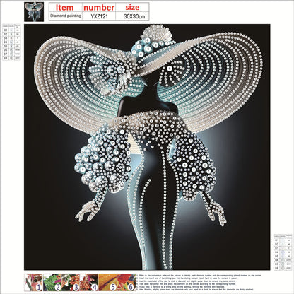 Elegant Lady - Special Shaped Drill Diamond Painting 30*30CM