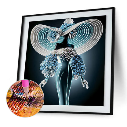 Elegant Lady - Special Shaped Drill Diamond Painting 30*30CM