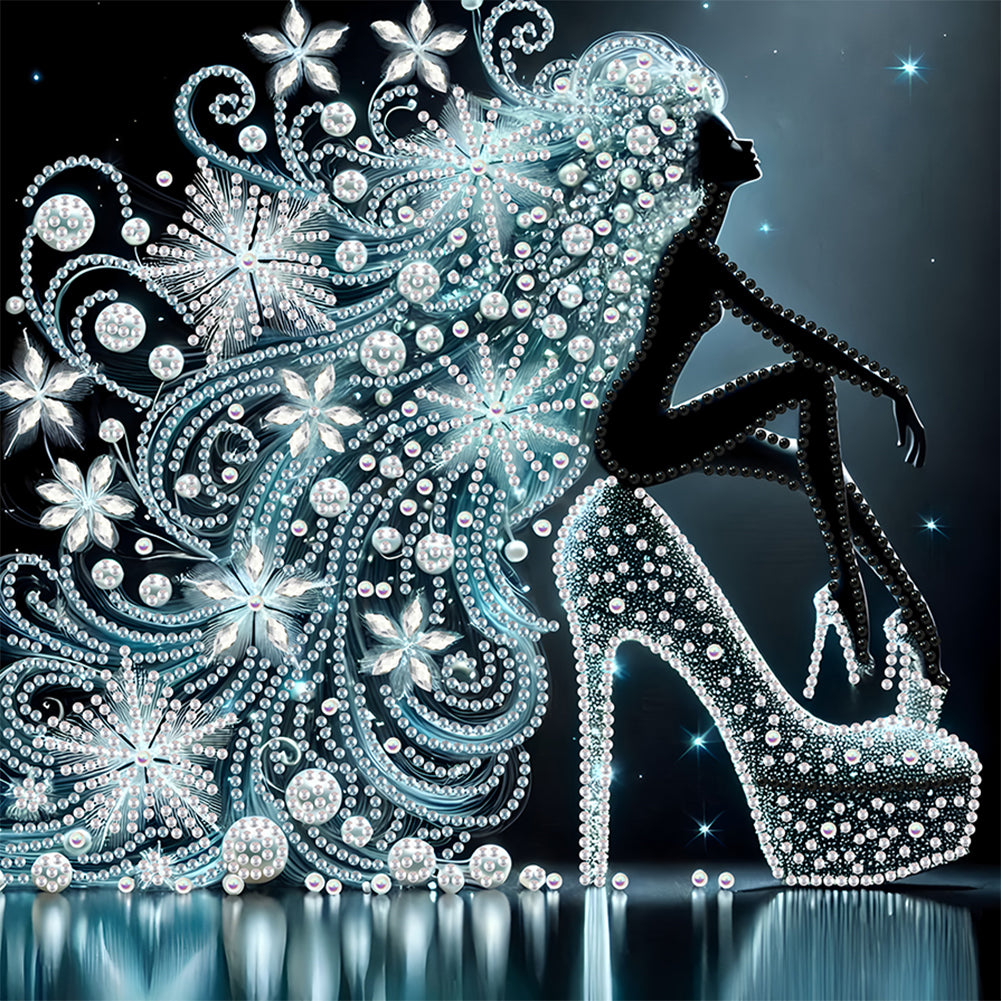 Elegant Lady - Special Shaped Drill Diamond Painting 30*30CM