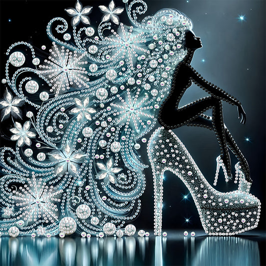 Elegant Lady - Special Shaped Drill Diamond Painting 30*30CM