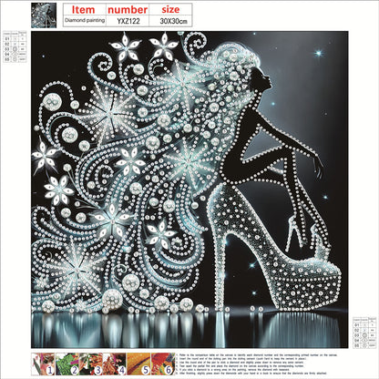 Elegant Lady - Special Shaped Drill Diamond Painting 30*30CM