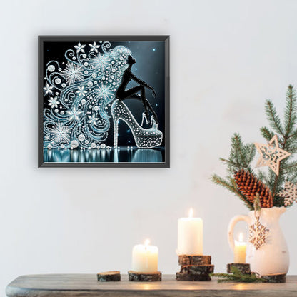 Elegant Lady - Special Shaped Drill Diamond Painting 30*30CM