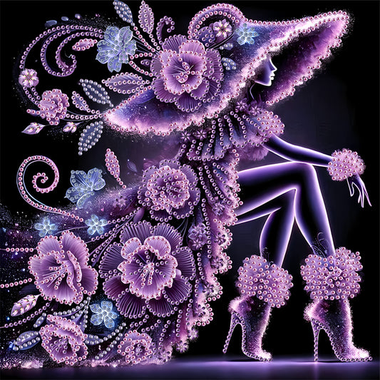 Elegant Lady - Special Shaped Drill Diamond Painting 30*30CM