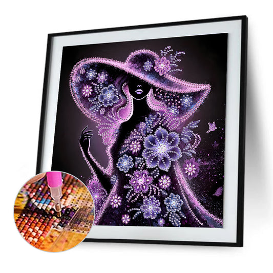 Elegant Lady - Special Shaped Drill Diamond Painting 30*30CM