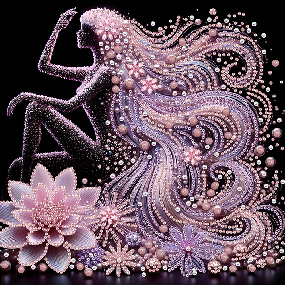 Elegant Lady - Special Shaped Drill Diamond Painting 30*30CM