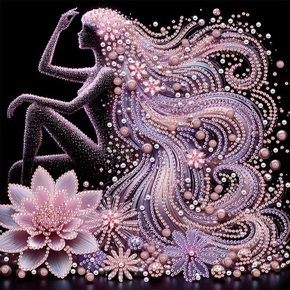 Elegant Lady - Special Shaped Drill Diamond Painting 30*30CM