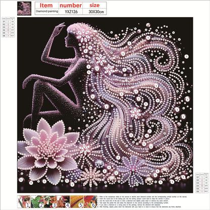 Elegant Lady - Special Shaped Drill Diamond Painting 30*30CM