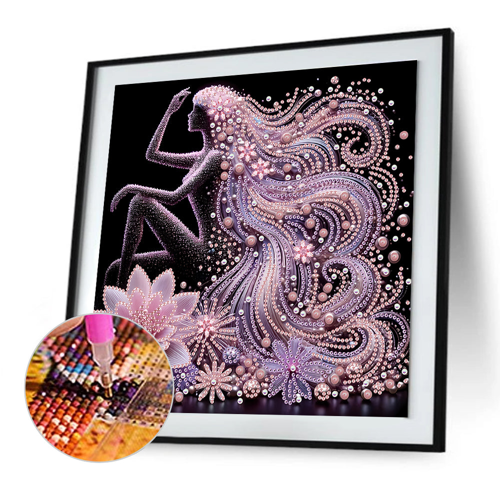 Elegant Lady - Special Shaped Drill Diamond Painting 30*30CM