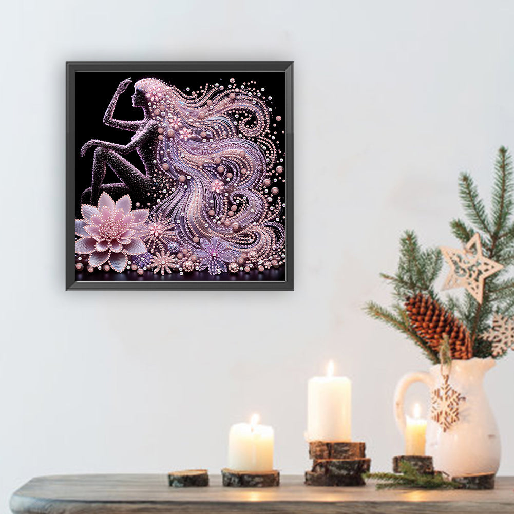 Elegant Lady - Special Shaped Drill Diamond Painting 30*30CM