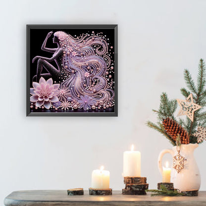 Elegant Lady - Special Shaped Drill Diamond Painting 30*30CM