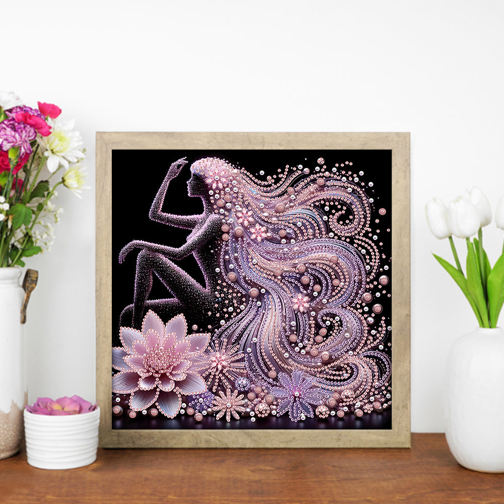 Elegant Lady - Special Shaped Drill Diamond Painting 30*30CM
