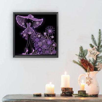 Elegant Lady - Special Shaped Drill Diamond Painting 30*30CM