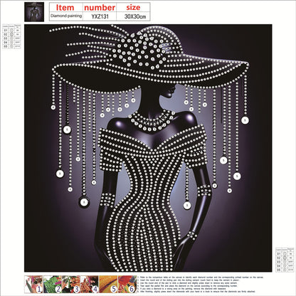 Elegant Lady - Special Shaped Drill Diamond Painting 30*30CM
