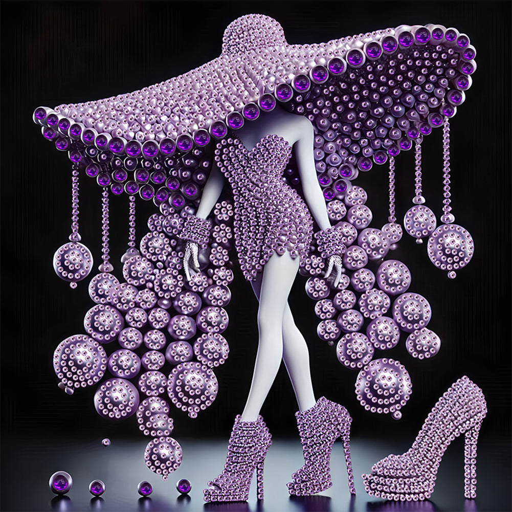 Elegant Lady - Special Shaped Drill Diamond Painting 30*30CM