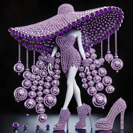 Elegant Lady - Special Shaped Drill Diamond Painting 30*30CM