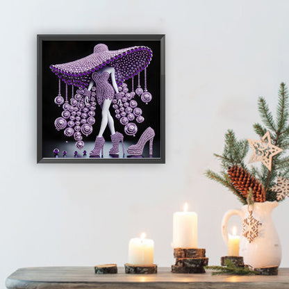 Elegant Lady - Special Shaped Drill Diamond Painting 30*30CM