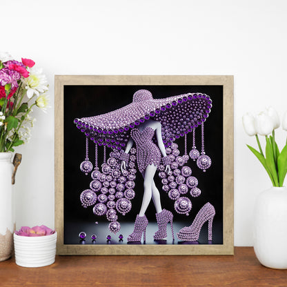 Elegant Lady - Special Shaped Drill Diamond Painting 30*30CM