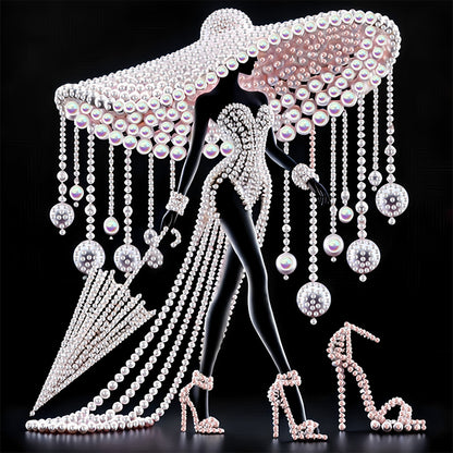 Elegant Lady - Special Shaped Drill Diamond Painting 30*30CM