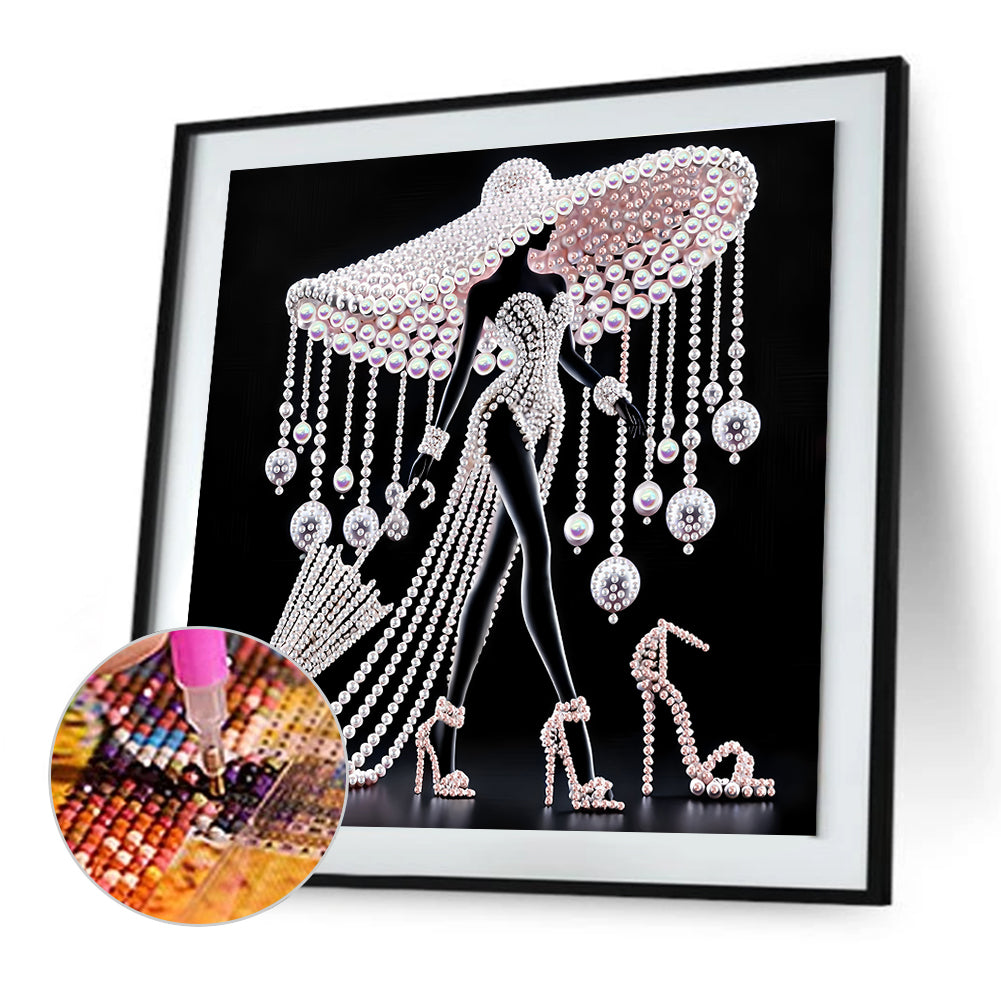 Elegant Lady - Special Shaped Drill Diamond Painting 30*30CM