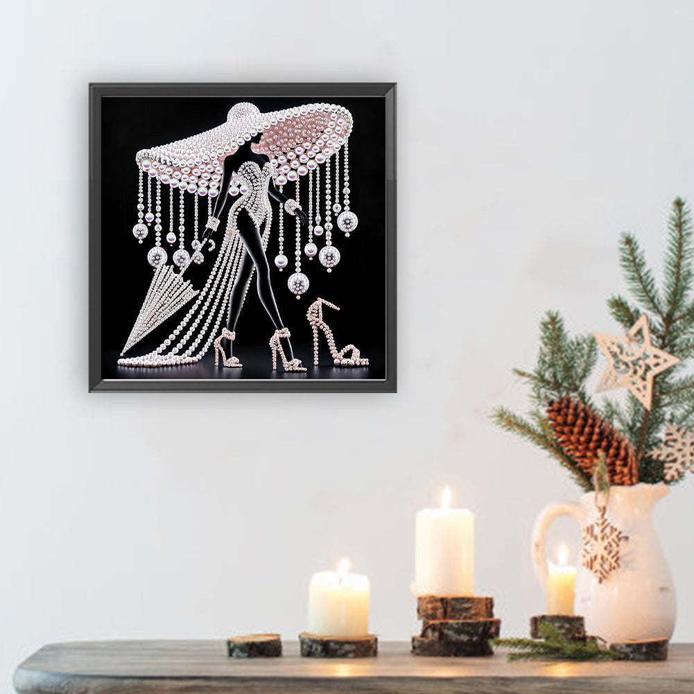 Elegant Lady - Special Shaped Drill Diamond Painting 30*30CM