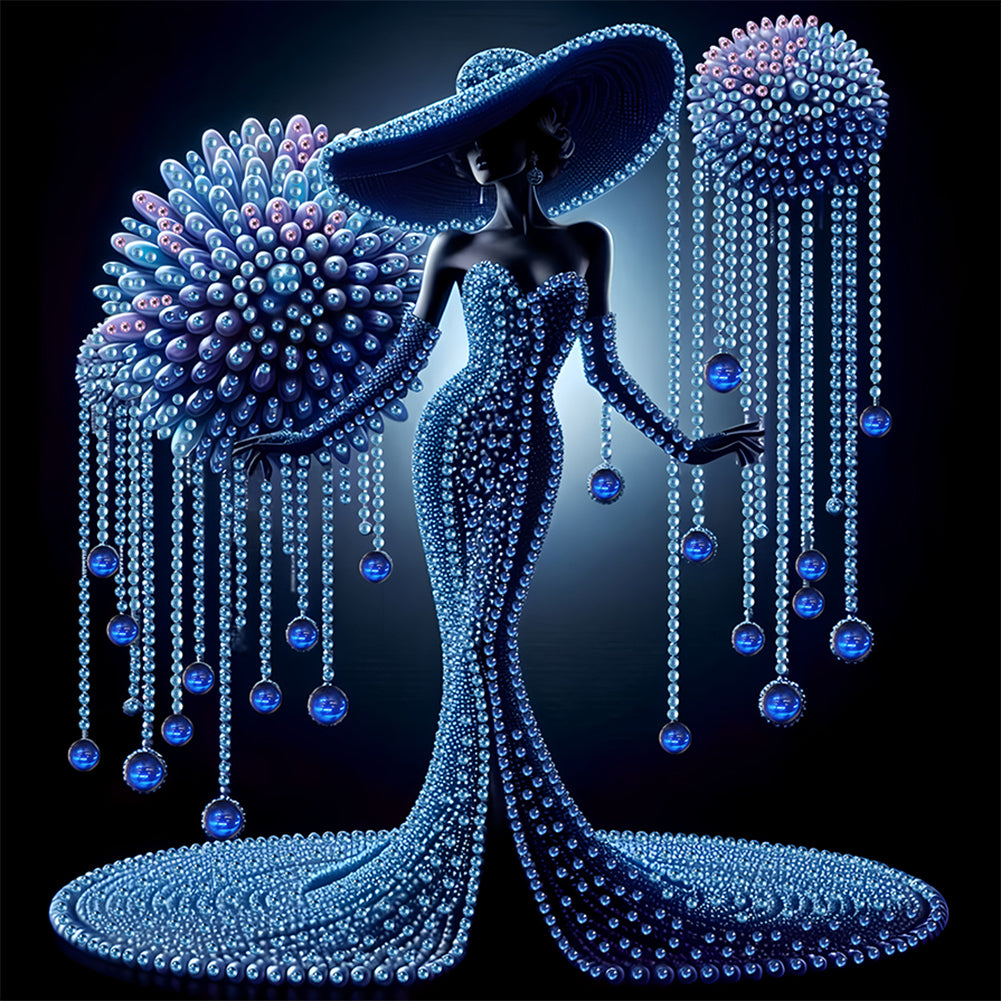 Elegant Lady - Special Shaped Drill Diamond Painting 30*30CM