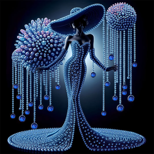 Elegant Lady - Special Shaped Drill Diamond Painting 30*30CM