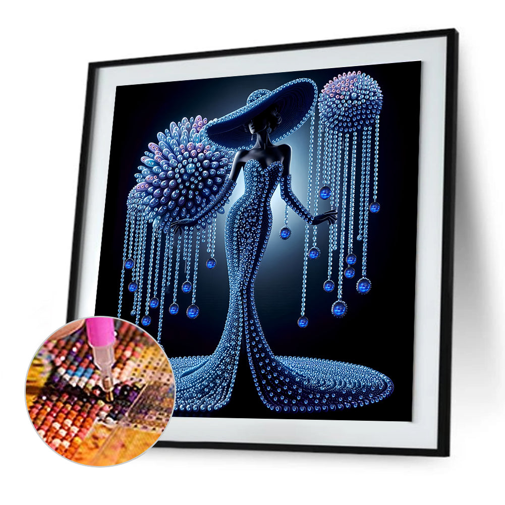 Elegant Lady - Special Shaped Drill Diamond Painting 30*30CM