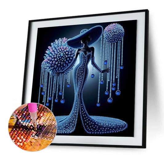 Elegant Lady - Special Shaped Drill Diamond Painting 30*30CM