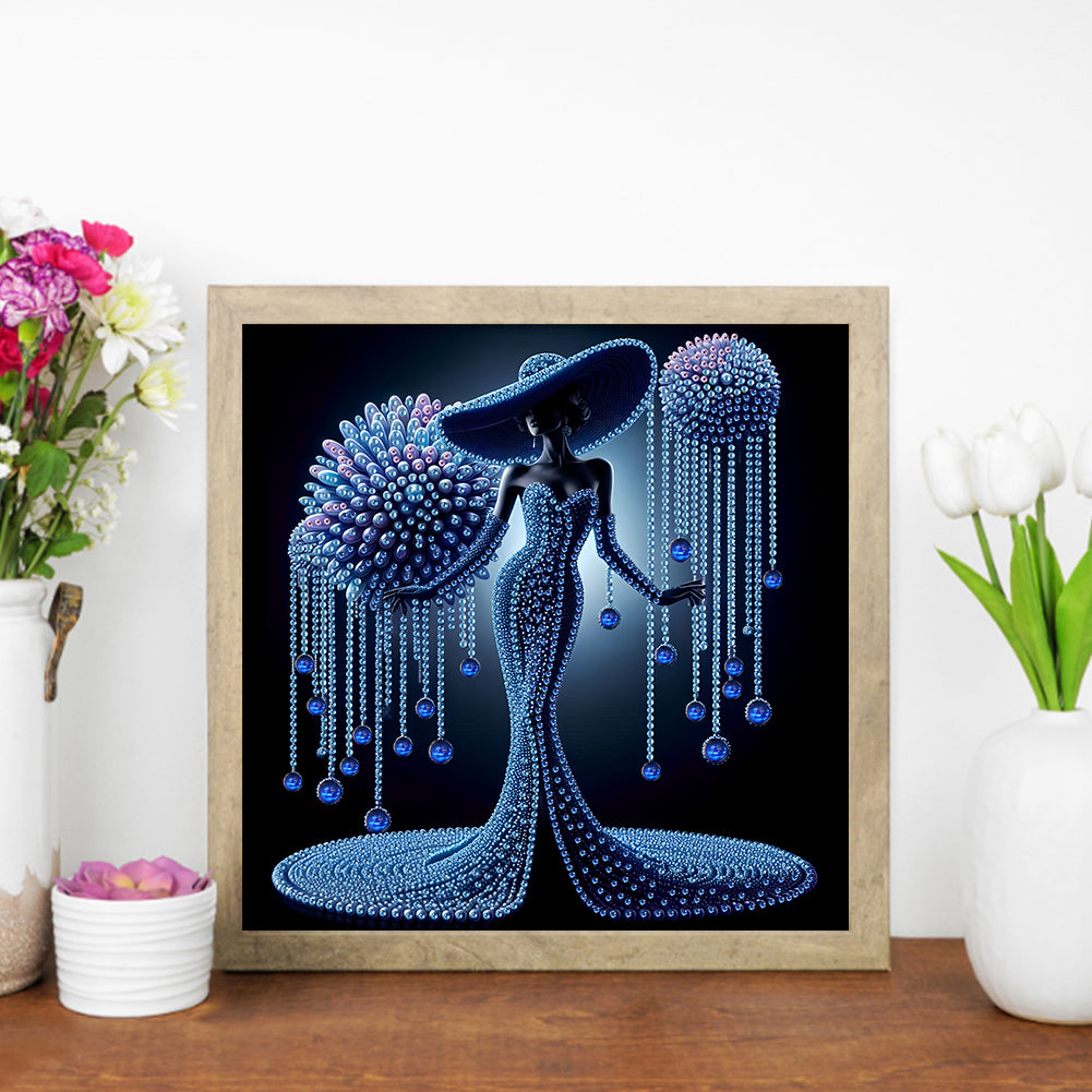 Elegant Lady - Special Shaped Drill Diamond Painting 30*30CM