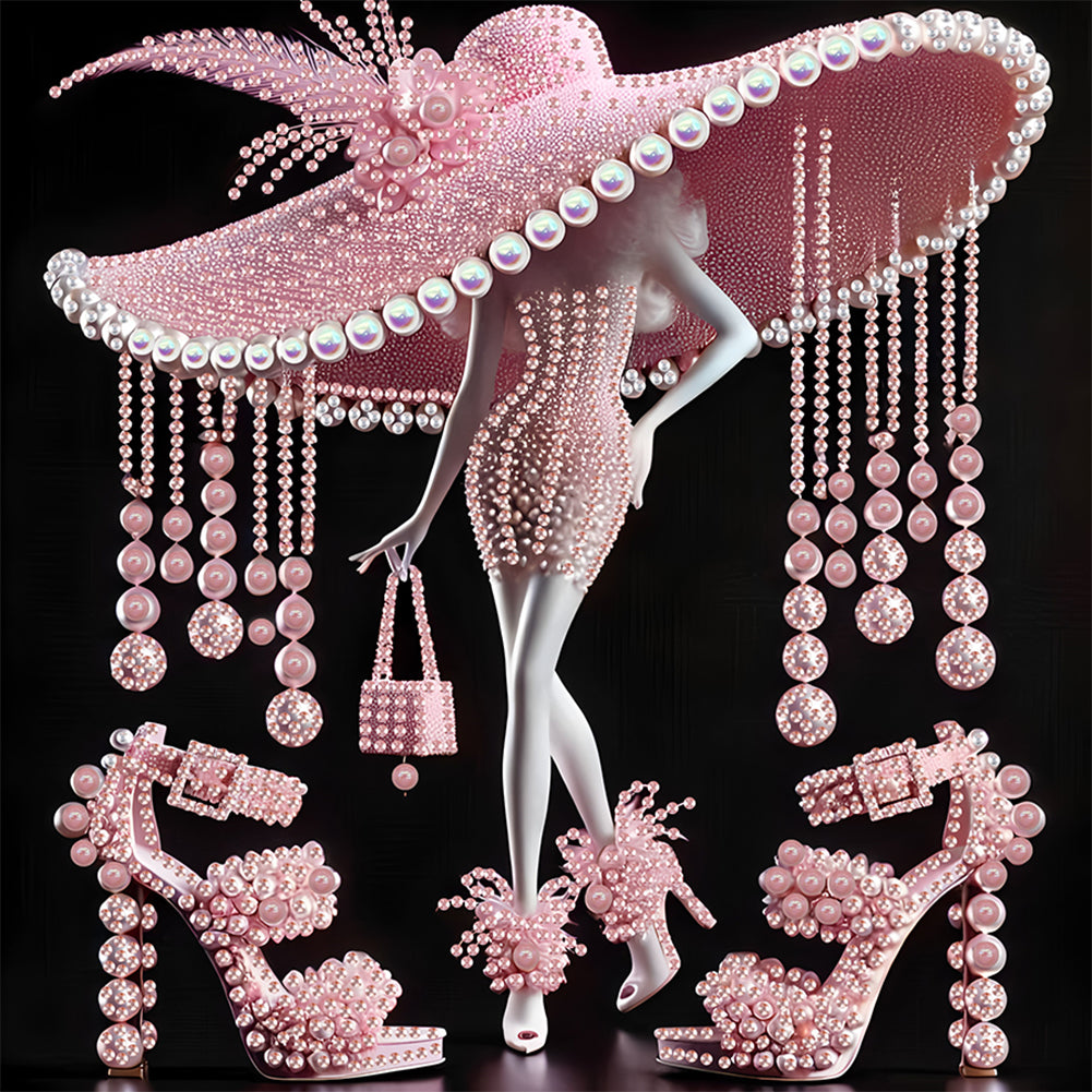 Elegant Lady - Special Shaped Drill Diamond Painting 30*30CM